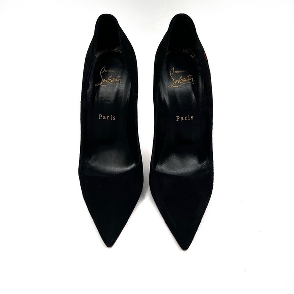 Christian Louboutin Black Stiletto Heels Walk A Mile In My Shoes Collection 38 - Picture 6 of 15